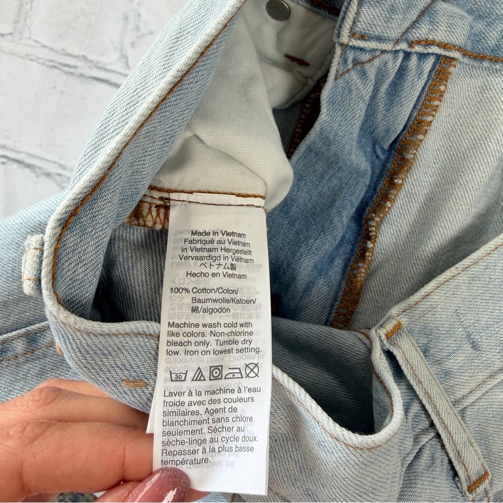 Madewell Light Blue Slim Straight The perfect vintage Jeans size 27 - Picture 10 of 10